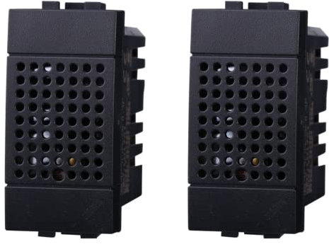2 Pezzi Sensore Acustico Timer, Compatibile Con Bticino Living Light (Nero)