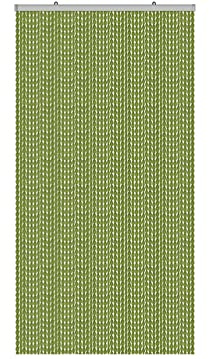 SOFFICIOSO Tenda Pannello Anti Mosca Insetti Modello PON PON per Porte Vari Colori 140X240 Verde
