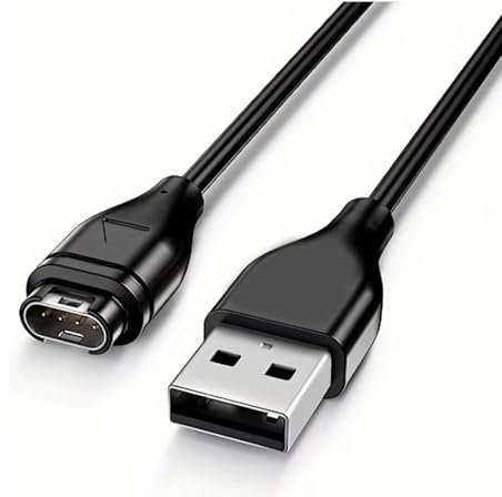 USB Charging Cable for Garmin Fenix 7 6 5, Epix, Forerunner 745 935 945 45 45S 245, Approach S10 S40 S60, Vivoactive, Vivomove, Instinct, Venu - Compatible with Garmin watch charger - Sync & Charge