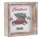 FESTWIND Weihnachtsdekorationen, Weihnachtsbäume LKW-Blockschild für Regal, Kaminsims, Retro-Weihnachtsdekorationen, geprägtes Metall mit Holzrahmen