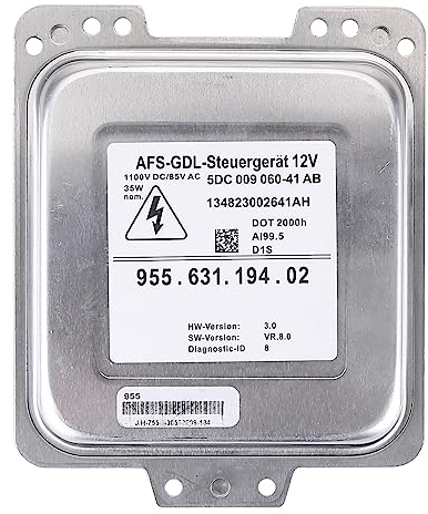 D1S HID Xenon Scheinwerfer Vorschaltgerät 5DC00928500 Für Cayenne 2007-2010 Xenon Ballast Steuergerät Vorschaltsteuergerät Xenon Ballaststeuergerät Vorschaltgerät Modul 95563119401 95563119402 35W 85V