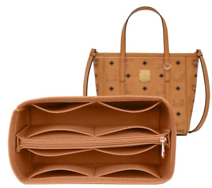 Lckaey Praktischer Organizer für MCM-Tragetasche, Camel, CADDY, 7.48*4.72*3.54in