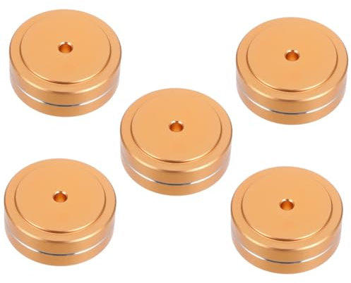 Toyvian 5stücke Speaker Isolation Pad Für Subwoofer Und Audio Lautsprecher Rutschfeste Aluminium Füße Zur Vibrationsreduzierung Effiziente Geräuschdämmung Für Cd-player Und