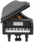 Fyearfly Musikmodell Miniatur Klaviermodell, Lindenholz Mini Musikinstrument Ornament, Mini Piano Modell für Display, 6,7 Zoll, dekoratives Musikinstrument