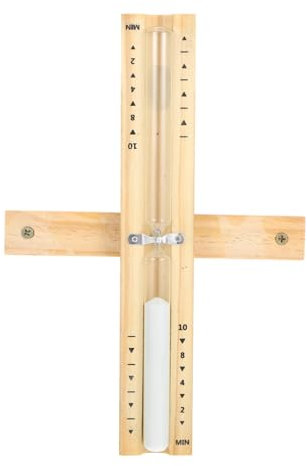 Holz Sanduhr 10 Minuten mit Glas und Sand für Dekorative Zeitmessung