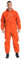 Freebily Herren Arbeitsoverall Mit Kapuze Staubschutz Maleranzug Schutzanzug Handwerker Werkstatt Mechaniker Outfit Ganzkörperanzug Orange M