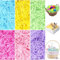 Herbe de Paques, 6 Couleurs Deco Paques Herbe, Papier Déchiqueté Cadeau, Réutilisable Papier pour Remplir Boite Cadeau, paniers Cadeaux de Pâques, Emballage Cadeau, Décorations de Fête