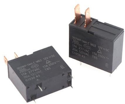 Relais automobile Lot de 2 relais 12 V 302WP-1AH-C M02 12 V CC 4 broches for four à micro-ondes relais à usage automobile