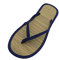 Élégantes Chaussons Femme Tongs Anti-Sueur Flip Flops en Paille pour Mer, Plage, Jardin