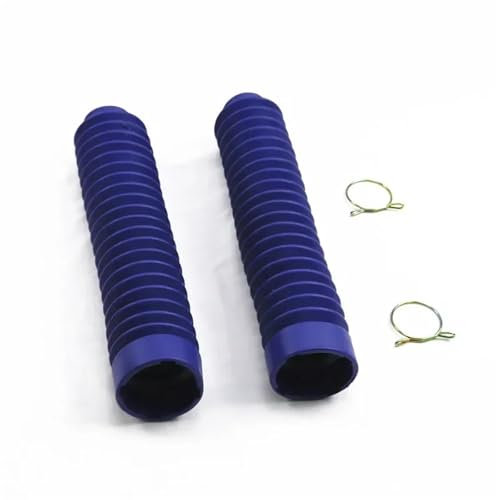 XFYESL Motorrad Gabelabdeckungen 30mm Gabel Motorrad Blau Gummi Boot Universal Staub Jacke Abdeckung Dirt Bike