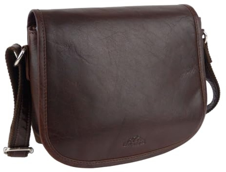 Oakridge Leather Damen Crossbody Satteltasche, braun, Einheitsgröße