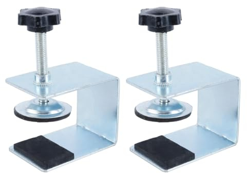 Durlo Lot de 2 pinces de fixation pour façade de tiroir, en C, pour chambre, cuisine, salle de bain et étagère