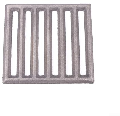 Quadratischer Kaminrost Gusseisen，Ascherost für Kaminofen，für Hark ，Kamin Feuerrost，Robuster und Massiv Gusseisen Gitter，Kaminofen Rost ，Feuerrost Grillkamin (14 * 15CM)
