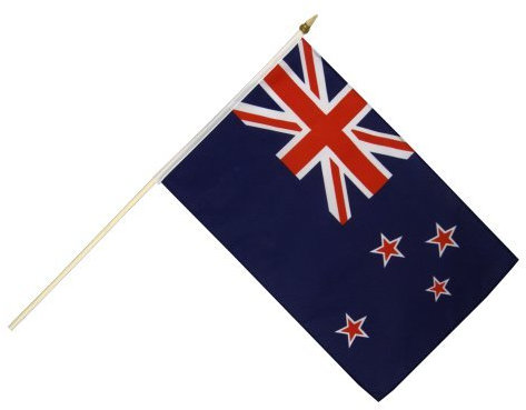 Flaggenfritze Stockflagge Neuseeland - 30 x 45 cm