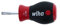 Wiha Schraubendreher SoftFinish® Schlitz mit kurzer Rundklinge, Stubby (26964) 4,0 mm x 25 mm