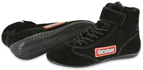 Racequip 30300100 Size 10 Black SFI 3.3/5 Race Shoe