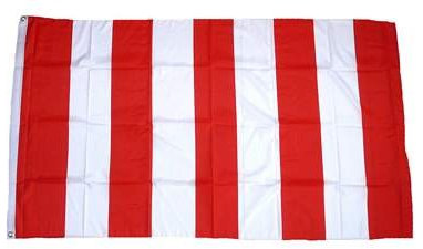 Fahne/Flagge rot/weiß Streifen NEU 90 x 150 cm