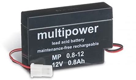 Powery Batería de Plomo-sellada (multipower) MP0,8-12AMP