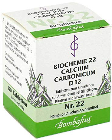BIOCHEMIE 22 Calcium carbonicum D 12 Tabletten 80 St