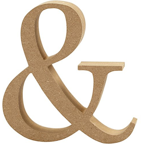 Creativ und MDF Symbol, Braun, 13 x 2 cm