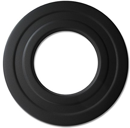 Pelletrohr Rosette 100 mm Schwarz Pellet Ofenrohr Rauchrohr Rohr