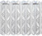 Lace Net Voile Louvre Vertical Pleated Window Blind Panel Curtain White (72 wide x 48 drop (180x120cm))