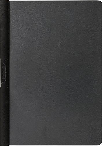 Brunnen 102014090 Klemmmappe/Cliphefter (A4, glasklares Deckblatt, aus PP-Folie, schwarz)
