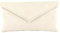 LONI Neat Umschlag Faux Wildleder Clutch Bag/Schultertasche in Elfenbein