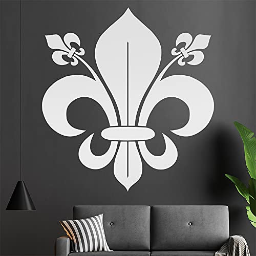 florentiner Lilie Wandtattoo in 6 Größen - Wandaufkleber Wall Sticker - Dekoration, Küche, Wohnzimmer, Schlafzimmer, Badezimmer