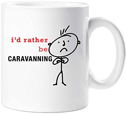 60 Second Makeover Limited Men's I'd Rather Be Caravanning Mug Camping Caravan Gift Cup Ceramic Dad Uncle Grandpa Fathers Day Birthday Christmas