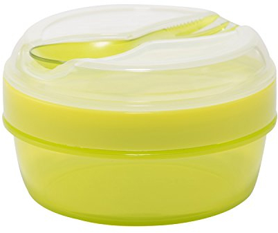 Carl Oscar Nice Cup Kleine Snackdose Bento Box Brotzeitdose mit Kühlakku Hält Mehrere Stunden Kühl, inkl. Besteck, Lime