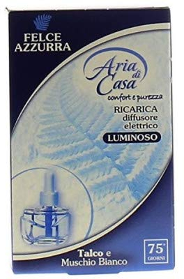 Felce Azzurra Aria di CASA Elettrico Ricarica Talco E Muschio Bianco