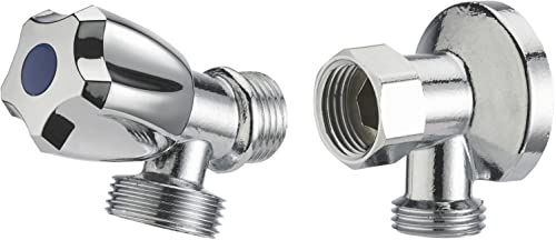 Kit applique murale écrou tournant + robinet de machine à laver NOYON & THIEBAULT