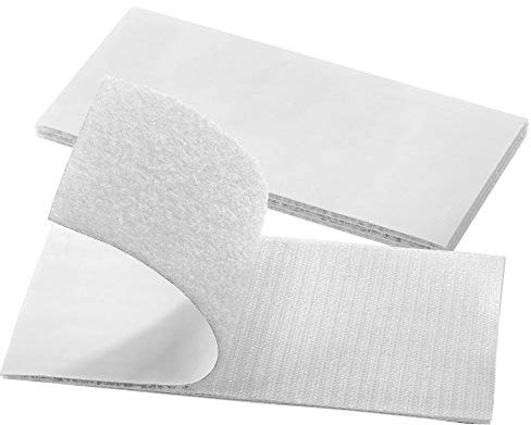 BRAVESHINE 100x200mm Damage Free Hanging Sticky Pads Super Holding Power,Large Sticky Pads, Large Picture Hanging Strips with Super Sticky Glue for Home, Office, Workshop Use (4 Pairs, White)