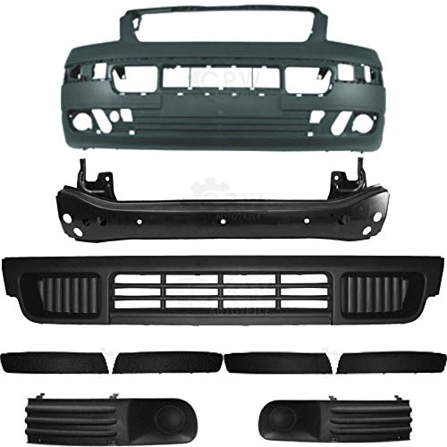 Set Stoßstange vorne dunkelgrau Zubehör Träger für VW T5 Transporter Bj. 03-09