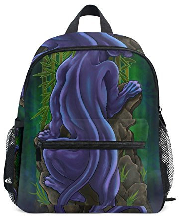 Black Panther Rucksack Daypack Schoolbag für Kinder Vorschule Jungen Mädchen