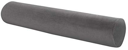 N/A - Almohada de espuma viscoelástica con forma redonda, diseño cervical Roll Neck Support Pillow Lombar Bolster Waist Knee Support Leg Spacer for Side and Back Sleepers (15 x 3, color gris)