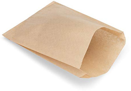 Sacchetti per sandwich in carta kraft (200) 15,2 x 2,5 x 21,6 cm sacchetti resistenti al grasso di cera a secco, perfetti per panini, biscotti, pasticcini, take out e regali. Made in USA.