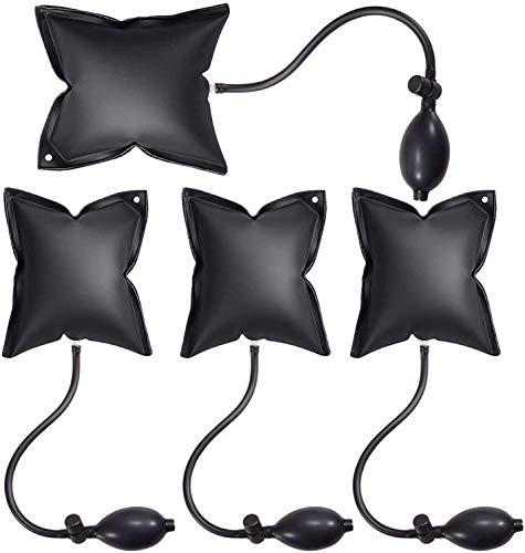 Longziming Montagekissen-Set, Luftkeil aufpumpen, Auto/Keil/Unterlegscheibe/Türstopper/Meißel/Hebel, pneumatisches Spanner-Ausrichtungswerkzeug, aufblasbare Unterlegscheibe, luftgepolstert, leistungss