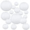 16pcs Paper Lanterns, White Round Paper Lanterns 4 6 8 10 12 Hanging Decorations Ball Lanterns Lamps for Parties, Garden, Family Celebrations, Weddings, Birthday, Christmas Party Decorations