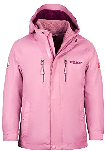 Trollkids Kids Lofoten 3in1 Jacket 152, Mauve/Plum