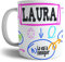 Taza para opositora personalizada con nombre, 11 oz / 330 ml, regalo original y motivacional..