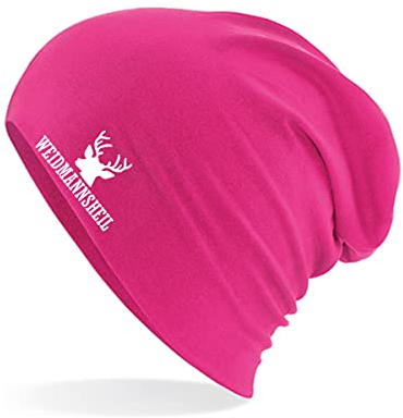 Huuraa Wintermütze Weidmannsheil Hirsch Jägergruß Geschenk Fuchsia Weidmannsheil Hirsch Geschenkidee