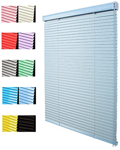ZXCASDF Aluminium Metal Venetian Blinds,Aluminum Mini Blinds Horizontal Window Blinds,Waterproof Anti-UV,for Kitchen,Office,Bathroom,Bedroom,Living Room,Easy Fit,Customizable,W50xH100cm/20x40in