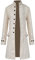 EFOFEI Herren Nieten Stehkragen Langarm Freizeitjacke Jacke Windbreaker Steampunk Graben Outwear Gothic Vintage Tailcoat Jacke Weiß XXL