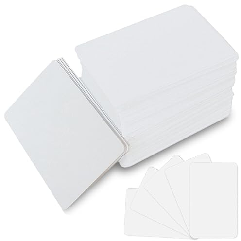 50 Stück NFC 215 Karten: 85.5×54mm NFC Tag Weiß Karten NTAG215 Blanko 504 Bytes PVC Plastikkarten Kompatibel mit Tagmo und Amiibo Cards für Alle NFC-Fähigen Smartphones Handys und Geräten