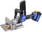 Steel Force BJ184 Wood Biscuit Plate Joiner 4 Brushless Cordless with 20V 5.0Ah Battery and Charger, 8mm 5/16 Dilling Bits, Up to 1-1/2 Drilling Depth