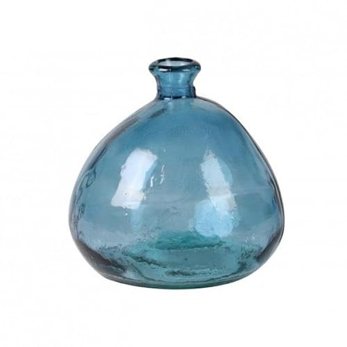 NATURAL LIVING VASE Mila 2L Saphir AUS RECYCELTEM Glas D17CM X H18CM