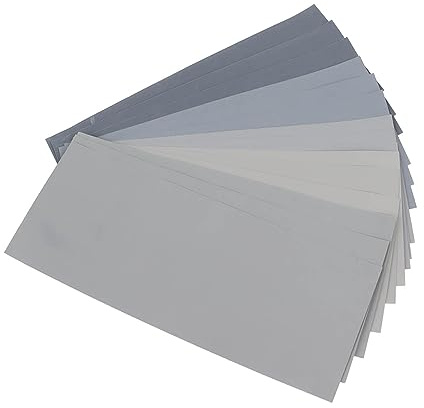 Schleifpapier, 15-teiliges Schleifpapier-Set, Körnung 2000, 3000, 5000, 7000, 10000, Schleifpapierbögen, Siliziumkarbid-Schleifpapier-Sortiment-Set für Automobilhandwerk