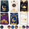 JUNEBRUSHS Ramadan Geschenktüten, 12 Stück Ramadan Tüten mit Aufklebern Eid Mubarak Geschenktüten Ramadan Papiertüten für Ramadan Deko Party Wiederverwendbar